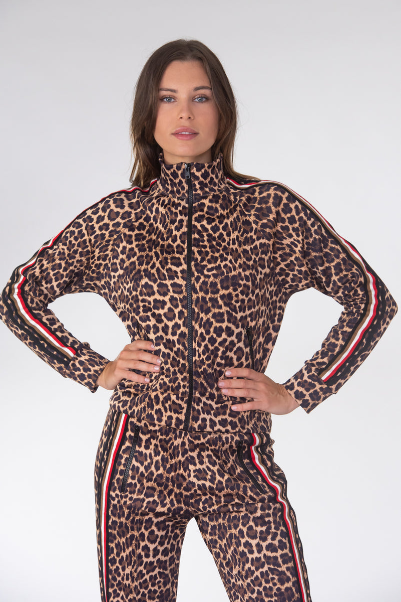 Leopard W/ Taping Track Jacket – Global Love Clothing