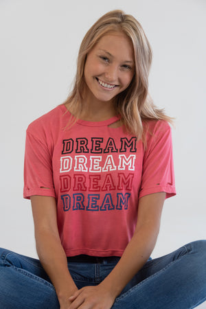 Dream Vintage Washed Red Tee