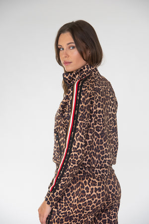 Leopard W/ Taping Track Jacket