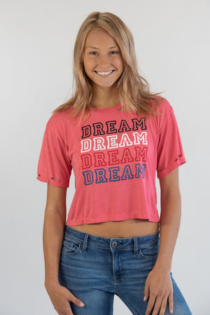 Dream Vintage Washed Red Tee